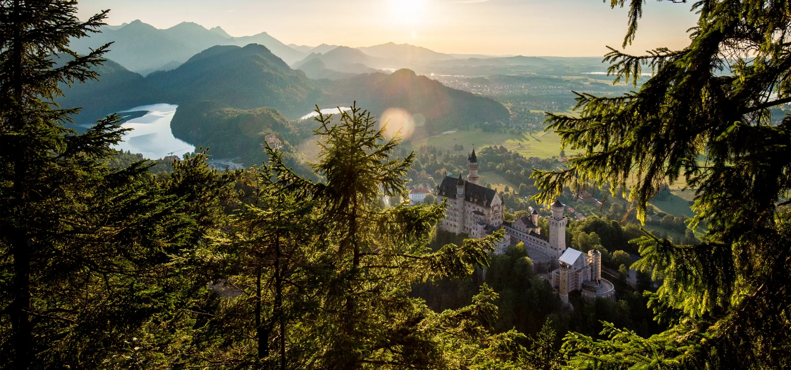 Das Schloss Neuschwanstein.