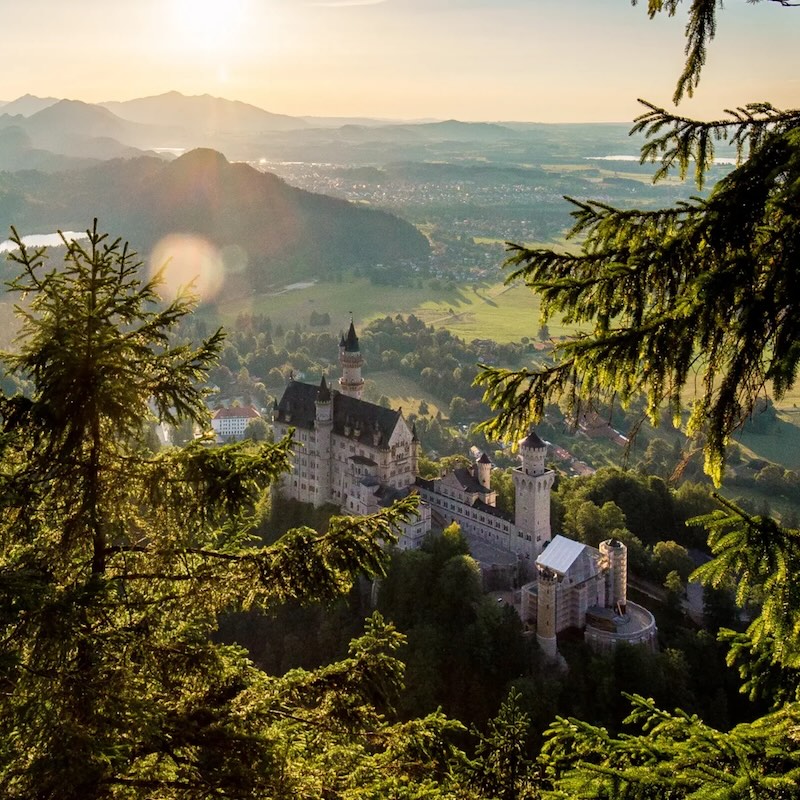 Das Schloss Neuschwanstein.
